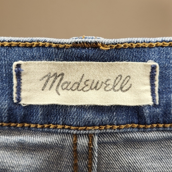 Madewell High-Rise Rough Hem Denim Shorts w Button Fly size 26 - Picture 6 of 12